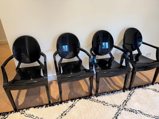 Set di 4 poltrone Kartell Louis Ghost Philippe Starck