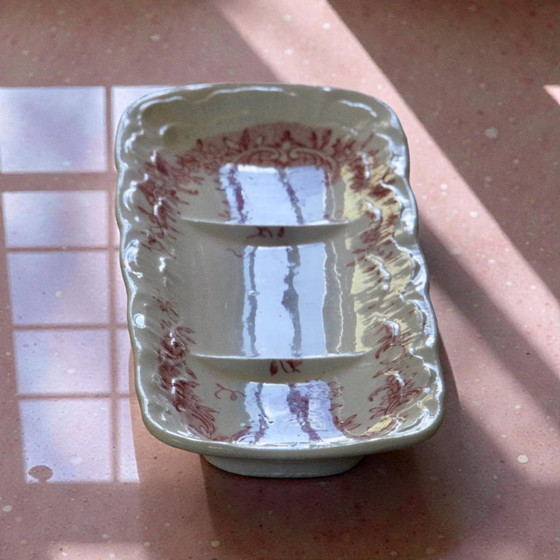 Image 1 of Portasapone del XIX secolo in pietra di ferro rosa