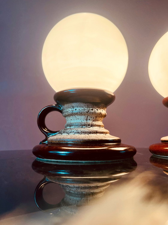 Image 1 of Fat Lava keramieken bollampjes van Pan