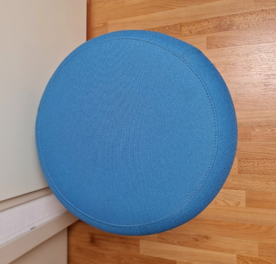 Image 1 of Cascando pouf hocker model Paddy azure blue good condition