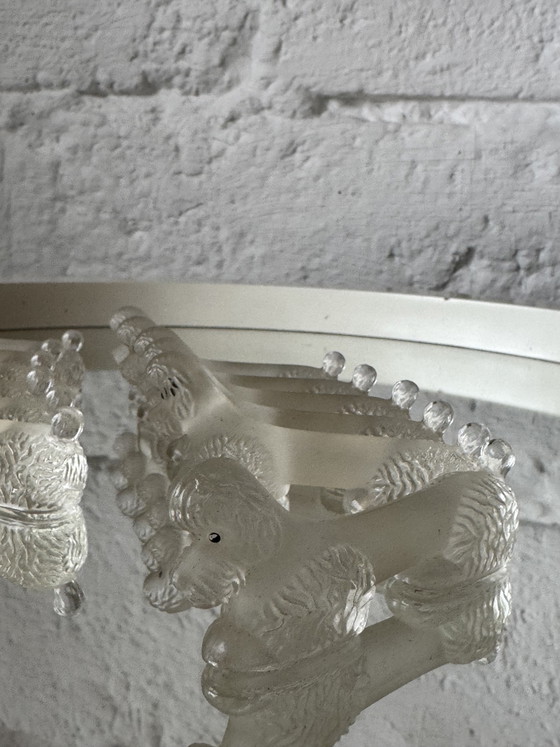 Image 1 of Art Deco Glass Poodle Knife Holder