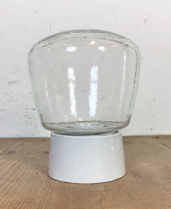 Image 1 of Lampada da soffitto vintage in porcellana bianca, anni '70