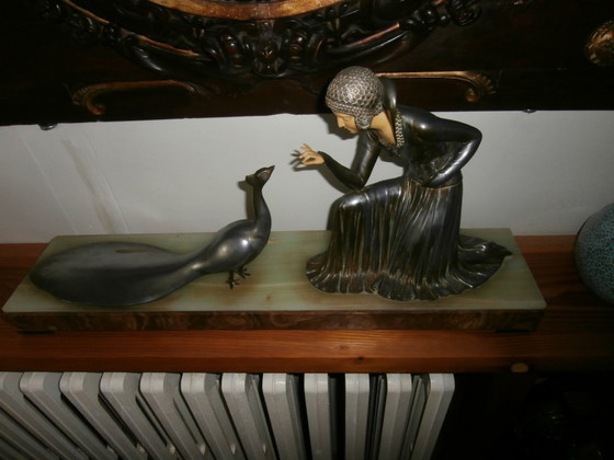 Sculpture chryséléphantine bronze Ardt Déco signée D.COSTAN – Other (photo 2 of 5)