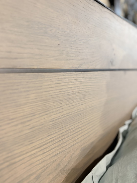 Van Houdt Quarrata Bed Frame and Nightstands – Metal, Wood (photo 4 of 5)
