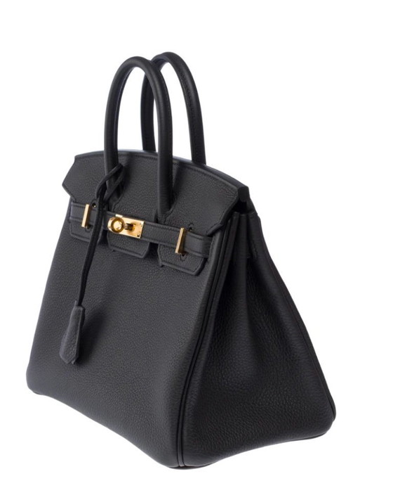 Image 1 of Borsa HERMES Birkin 25 in pelle nera - 103426