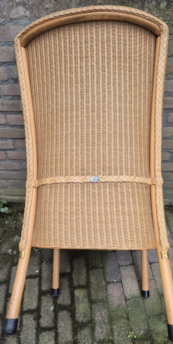 Image 1 of 6 sedie da pranzo Lloyd Loom