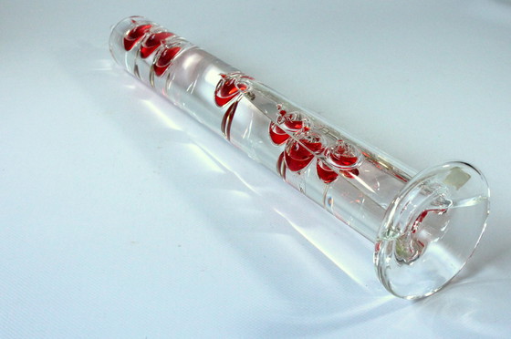 Image 1 of Xl Grote Galileo Thermometer - Handgemaakt - Mondgeblazen - Glas/Metaal - Vintage