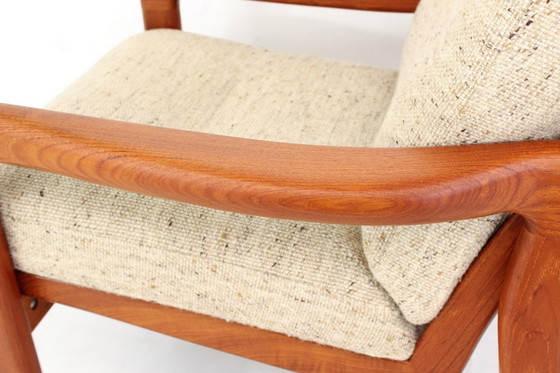 Image 1 of Comme neuf ! Deux fauteuils Holstebro au design danois du milieu du siècle, en teck massif, laine vierge de qualité supérieure, 