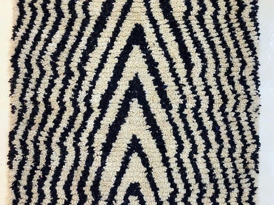 Image 1 of Tapis beni ouraine en laine artisanale größe 100x300 cm