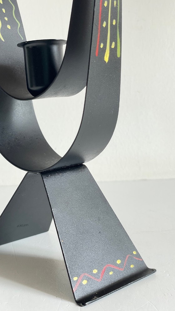 Image 1 of Candelabro vintage svedese a forma di gallo