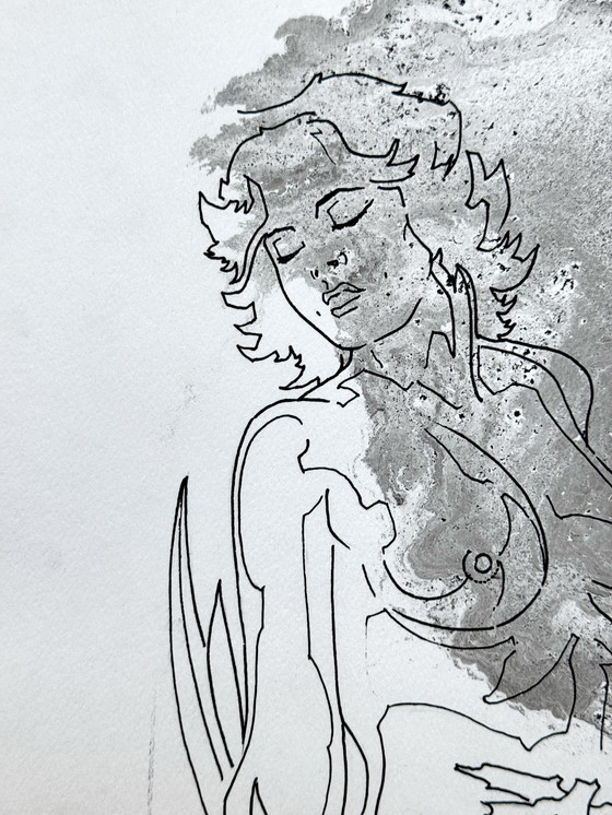 Image 1 of Eugène Eechaut (1928-2019) Nude Woman, Ink 1979