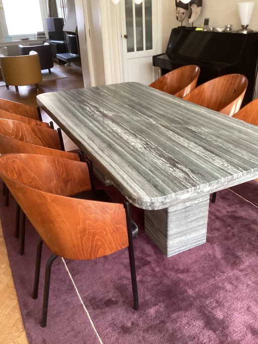 6 sillas de comedor más mesa