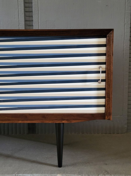 Image 1 of Vintage walnut wooden sideboard, 1960s, colour