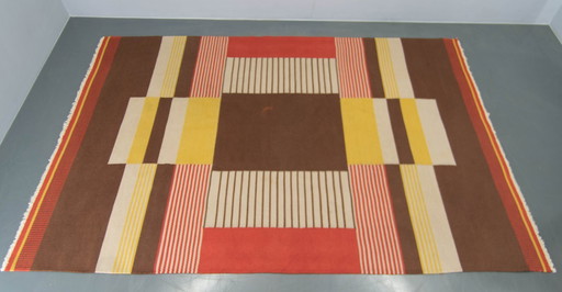 Raro tappeto geometrico di Antonin Kybal, 1948