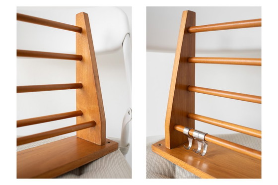 Image 1 of Porte-manteau/étagère de cuisine vintage en bois