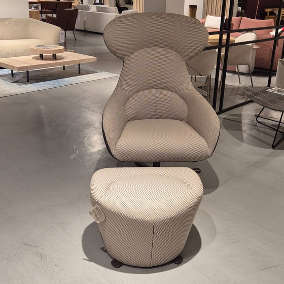 Image 1 of Draaifauteuil Hoog Avia met Hocker