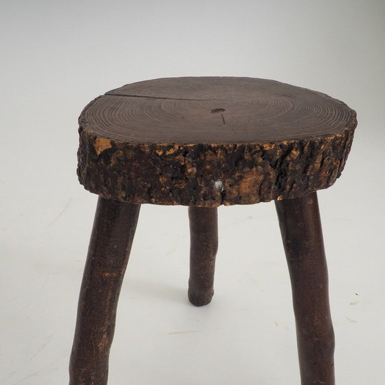 Rustikaler handgefertigter Holz-Hocker – Wood (photo 7 of 13)