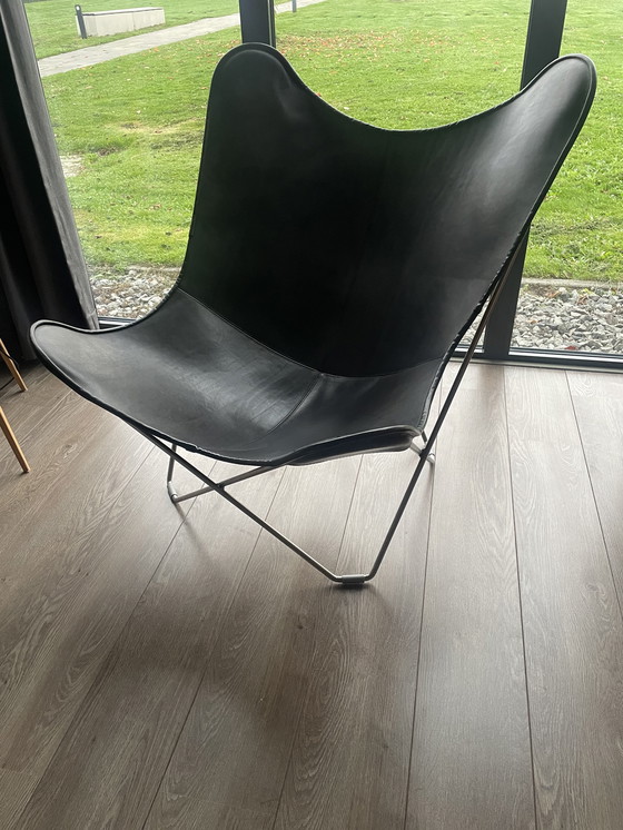 Image 1 of Fauteuil papillon en cuir - Pampa Marisposa