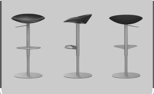 2 Monits leather stools