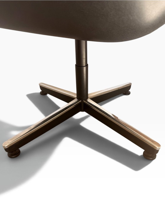 Poltrona Pollock Knoll Pelle Bordeaux, Base a 4 Razze – Poltrone, Leather (photo 8 of 9)