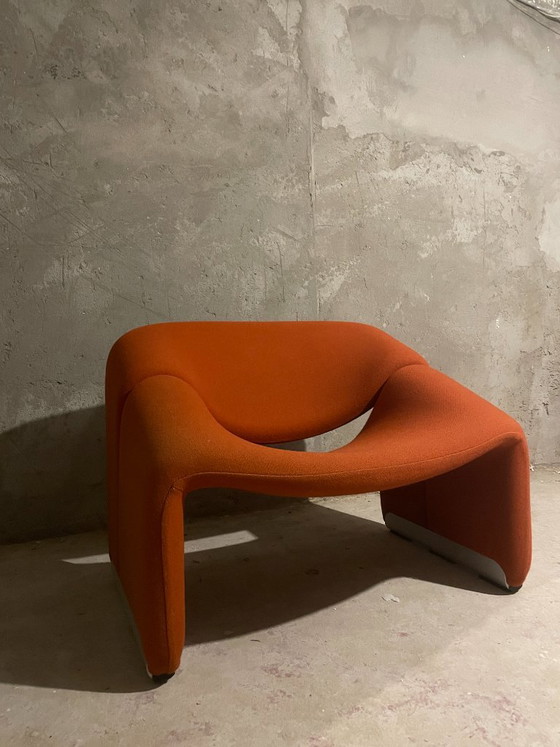 Pierre Paulin - Groovy (M chair), Artifort, Armchairs, Textile, Aluminium, Orange (photo 2 of 5)
