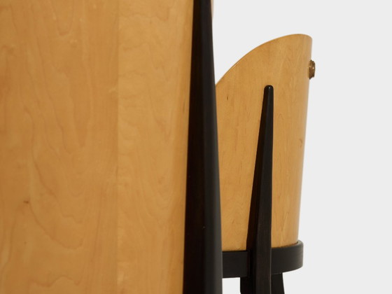 Garouste & Bonetti Concerto Chairs Sycamore Bronze Alpaca Velvet 1990 – Dining chairs, Wood (photo 9 of 11)