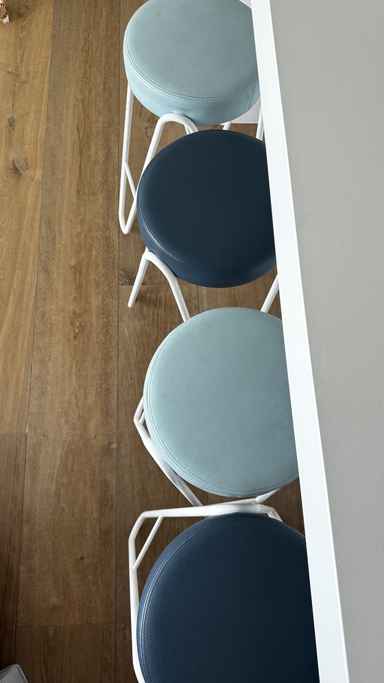 Image 1 of Lot de 4 tabourets de bar Midj Apelle JUMP H65 - Designer Italian Seating
