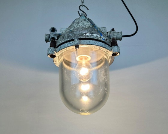 Image 1 of Grey Industrial Cast Aluminium Explosion Proof Lamp, 1970s