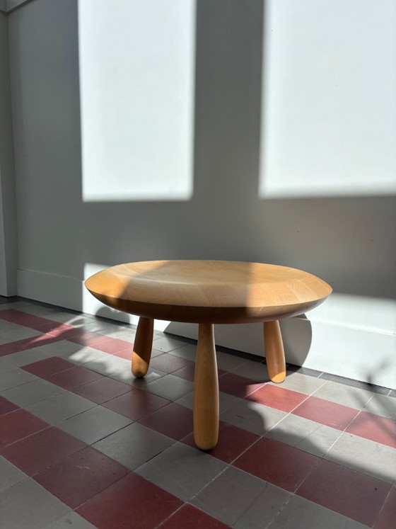 Image 1 of Ensemble - Table d'appoint/tabouret en bois postmoderne vintage "Karljohan" Par Christian Halleröd Pour Ikea Ps