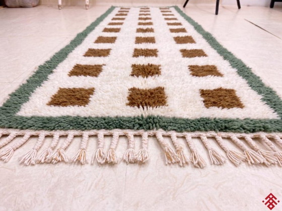Image 1 of Marokkanischer handgeknüpfter Teppich, 100 cm x 300 cm