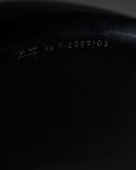 Image 1 of Bol en verre de studio inspiré de l'Op-Art Glasfachschule Zwiesel Hans Wudy Allemagne 2012