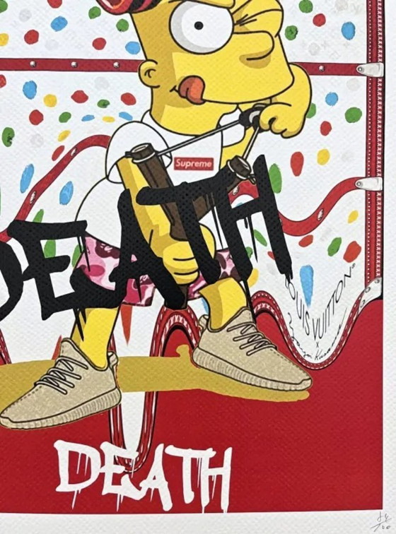 Image 1 of Death NYC - Bart Simpson et Supreme - Édition limitée avec certificat