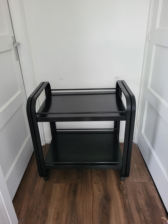 Image 1 of Chariot vintage en métal noir années 1980/90.