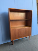 Vintage Teak Boeken/ Barkast-Clausen Denmark I