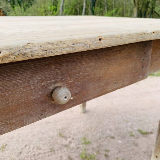 Image 1 of Ancienne Table de Ferme 1m60