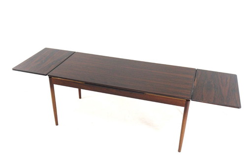 Table à manger rectangulaire extensible en bois de rose 'Ulft' Vintage