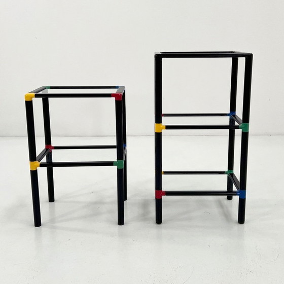 Image 1 of Étagère modulaire postmoderne sur pied, années 1980