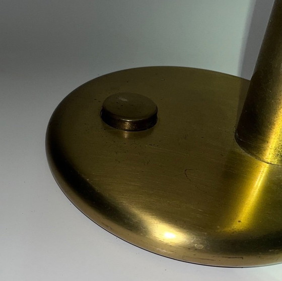 Image 1 of Vintage Brass Mushroom Lamp – Space Age – 1970s
