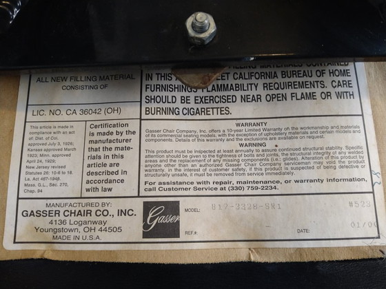 Image 1 of 3x bar stools by Gasser from USA - Gibson Flat Back