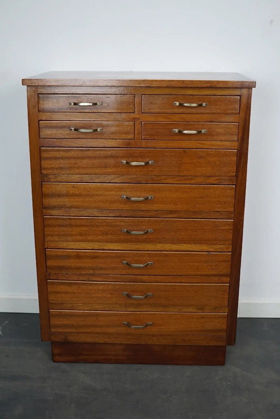 Image 1 of Cabinet de dentiste ancien en acajou, Amsterdam vers 1930