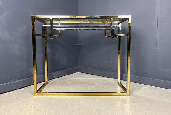 Image 1 of Console en laiton et chrome, 1970