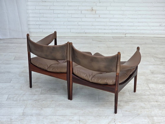 Jaren 70, Deens Design van Kristian Vedel, Modulaire bank, Model Modus. – Modulaire banken, Wood (photo 15 of 25)
