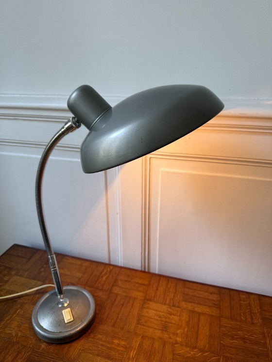 Image 1 of Lampe d'atelier en métal industrielle - Style Karl Lang, années 50/60