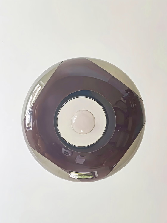 Image 1 of Prachtige Space Age Hanglamp 'Dijkstra stijl' – Jaren 70 Oranje/Bruin