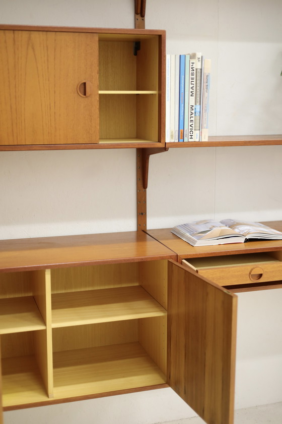 Image 1 of Wandsysteem Teak, Hansen en Guldborg Jaren 60