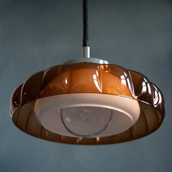 Image 1 of Vintage Herda Space Age Hanglamp van Plexiglas