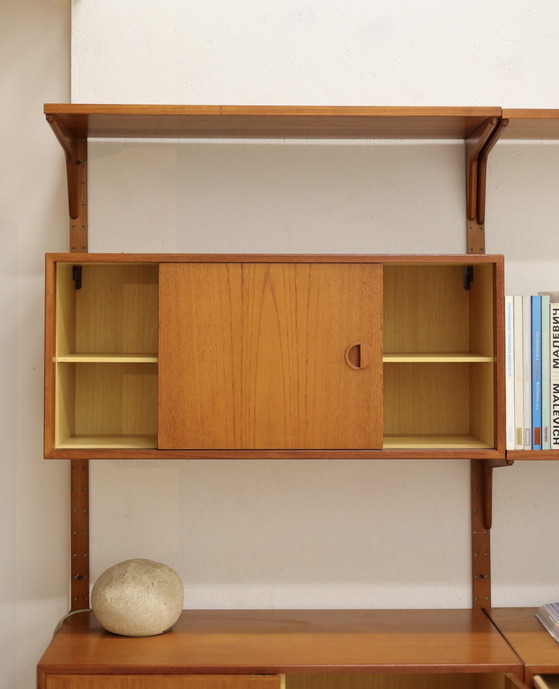 Image 1 of Wandsysteem Teak, Hansen en Guldborg Jaren 60