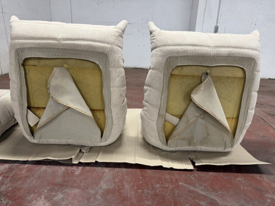 Ligne Roset Togo 2x 1zit + Ottoman in Beige Corduroy Nieuwstaat 10/10!! – Fauteuils, Textile (photo 12 of 15)