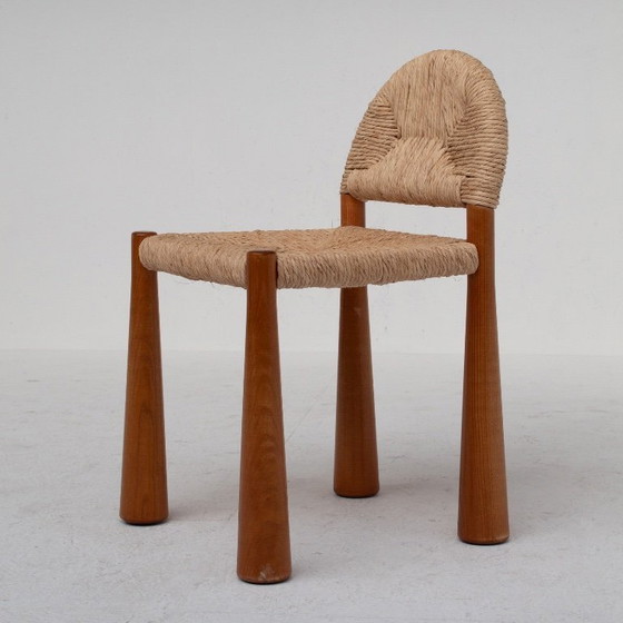 Image 1 of Set mit 6 Alessandro Becchi „Toscanolla“ Esszimmerstühlen für Giovannetti