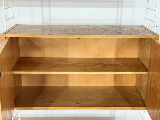 Image 1 of Mid-century string shelving / vintage wall shelf / Sybille 314 living room wall unit / living room wall unit